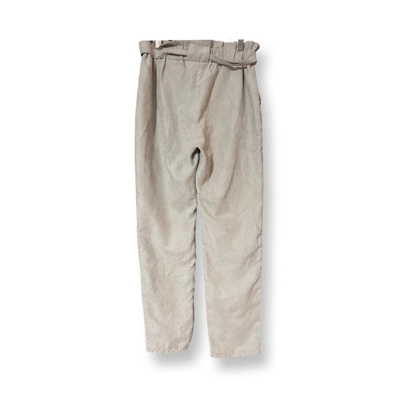 Shein Pants Soft Light Suede-like Size US XL With Waist Tie Light Grey Gray. - Picture 3 of 10
